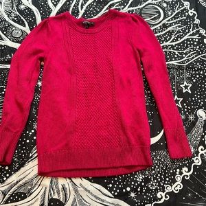Banana Republic hot pink knit sweater shirt size small